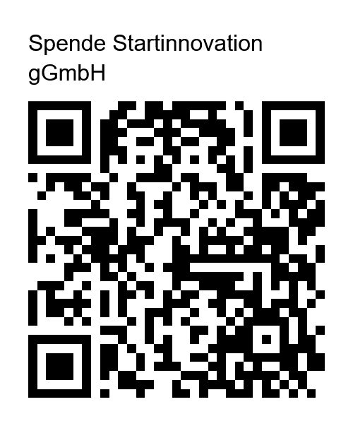 QR-Code zum PayPal-Spendenlink von Startinnovation