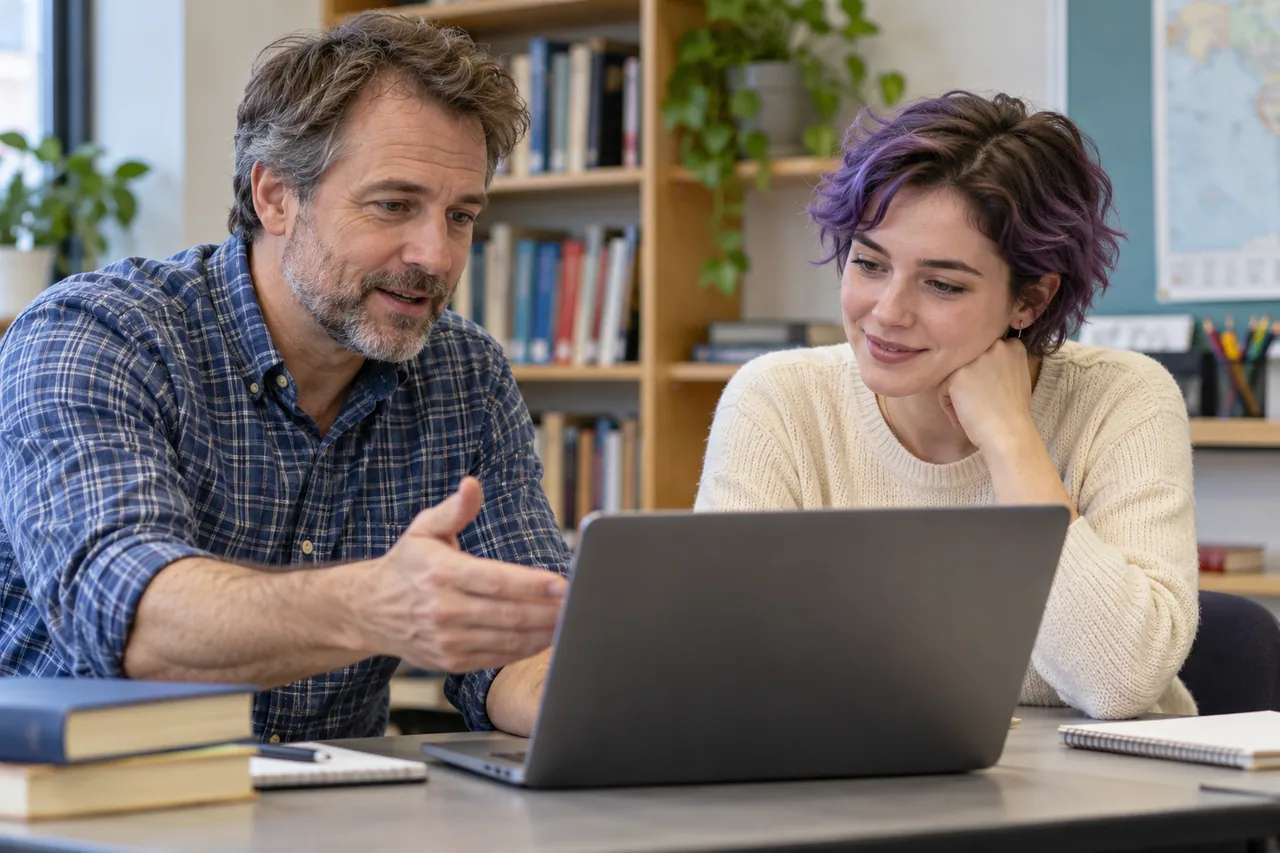 Gemeinsames Erproben und Besprechen digitaler Technik