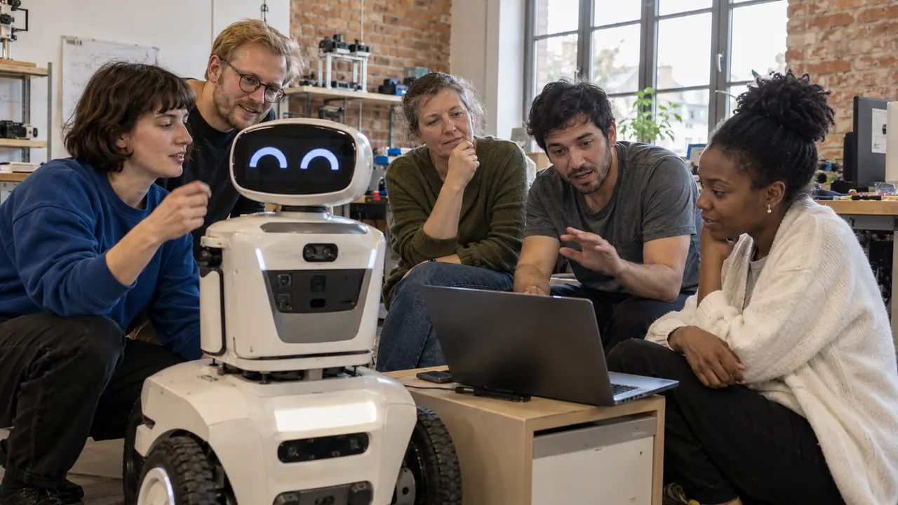 Gemeinsames Arbeiten und Lernen mit KI, Robotik oder digitalen Werkzeugen