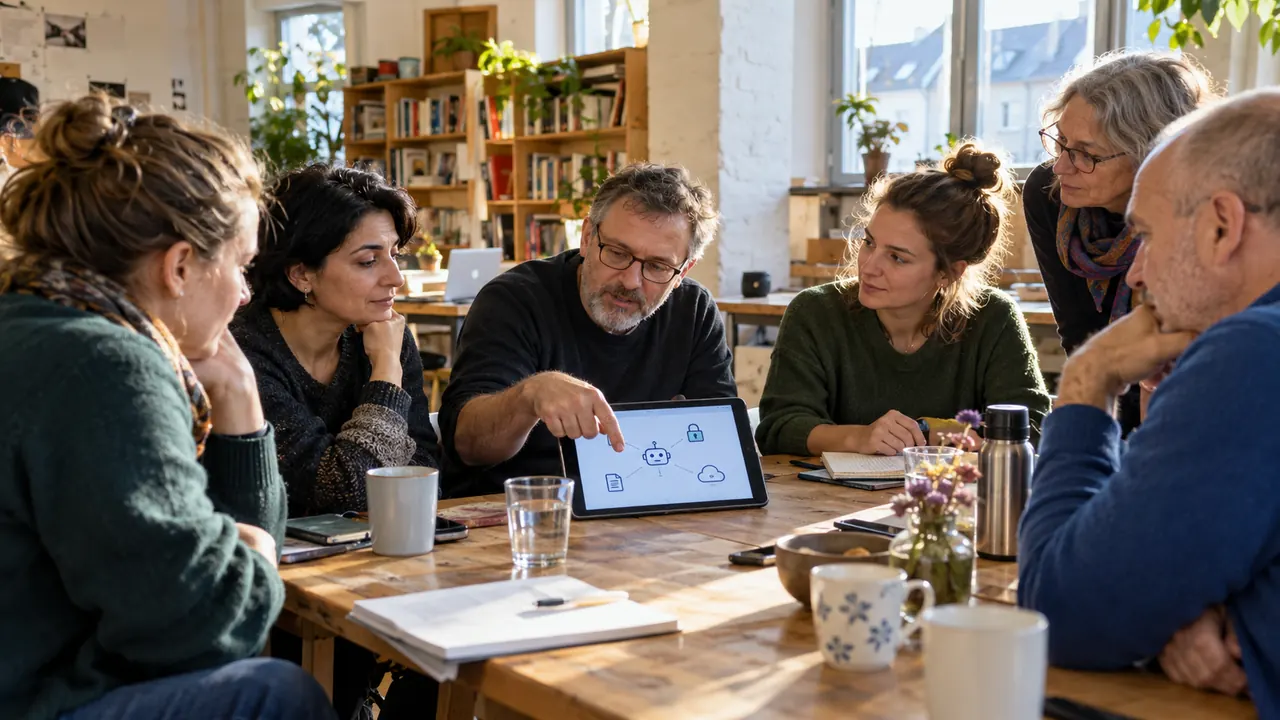 Gemeinsames Arbeiten und Lernen mit KI, Robotik oder digitalen Werkzeugen